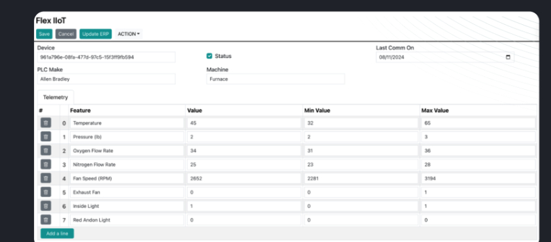 Manufacturing Execution System (MES) screenshot — view 2