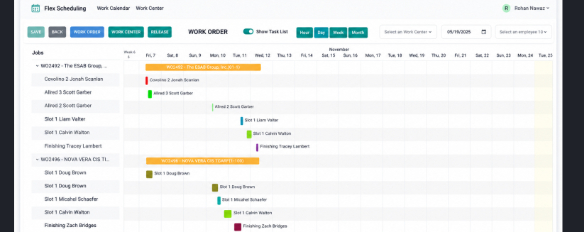 Manufacturing Execution System (MES) screenshot — view 3